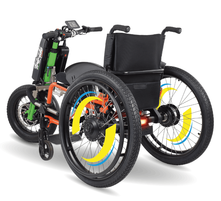 Triride Multi Traction Wheelchair - Allradantrieb für jede Situation Triride Multi Traction Wheelchair - Allradantrieb für jede Situation